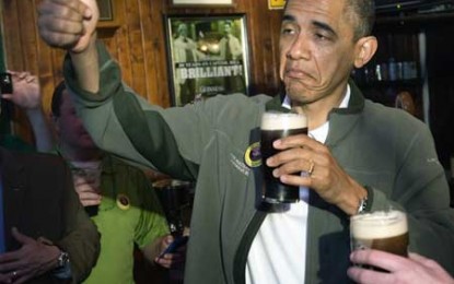 Obama își face campanie electorală cu bere de casă. De Casa Albă!