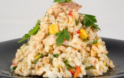 Salată de orez cu pește